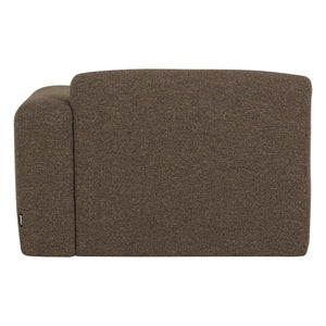 WOOOD Mojo Base chaise longue bank arm rechts bouclé Bruin