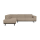 WOOOD Statement hoekbank links Bouclé Beige