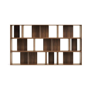 Kave Home Litto kast 9 modulaire planken walnoot