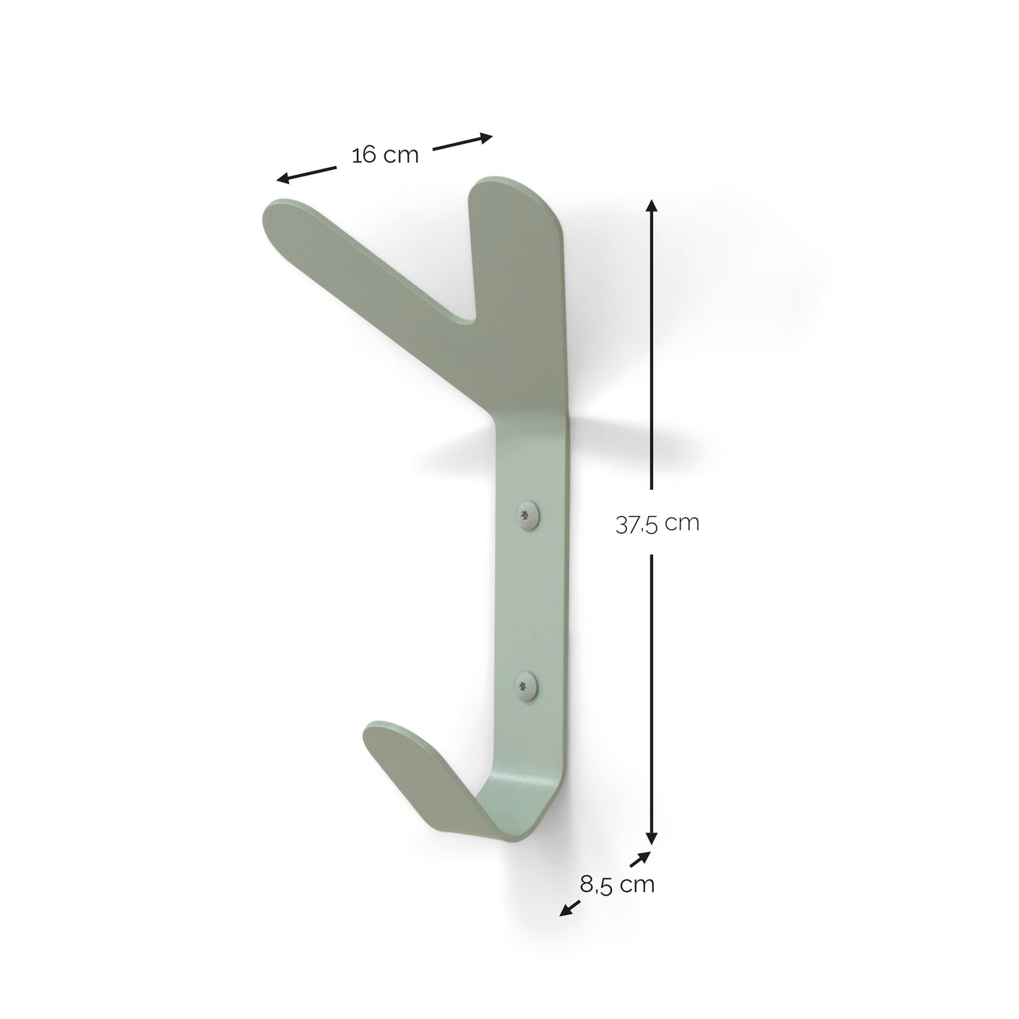 Spinder Design Frondo Hook wandhaak Dusty Green