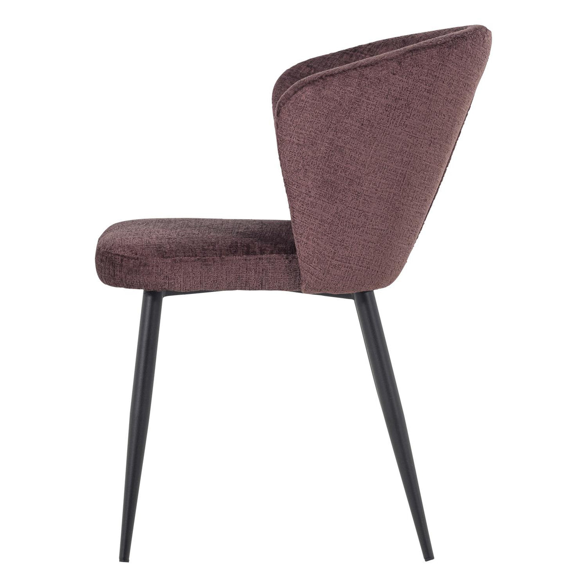 WOOOD Luse eetkamerstoel velvet Paars