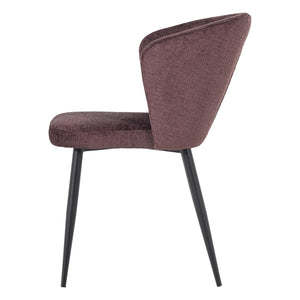 WOOOD Luse eetkamerstoel velvet Paars