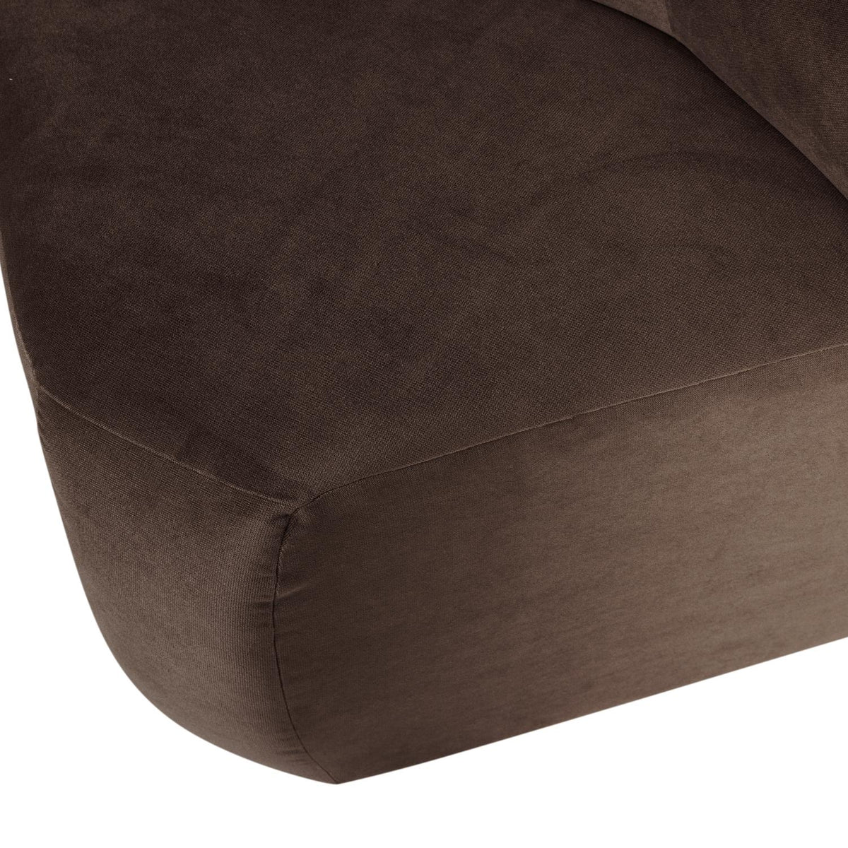 WOOOD Mojo Base eetbank hoek met rugleuning velvet Bruin