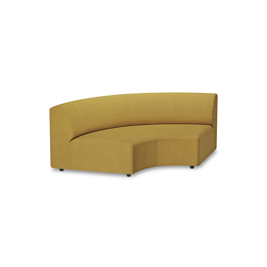 HKliving Jax bank round Linnen Burnt Ochre