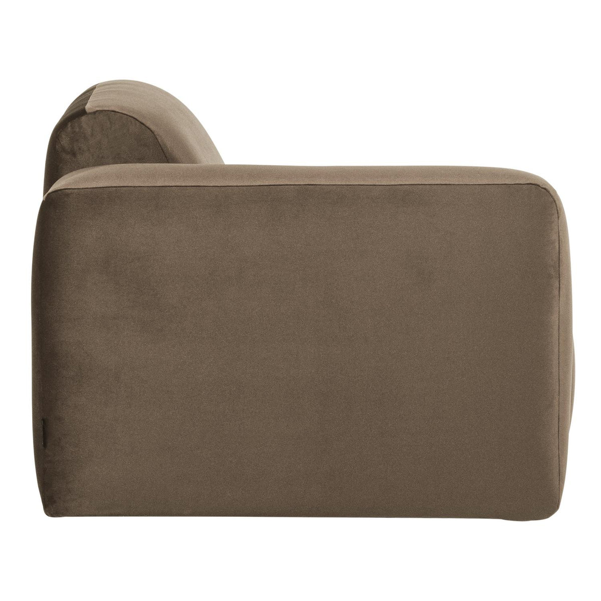 WOOOD Mojo Base 1-zits bank arm links velvet Taupe
