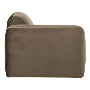 WOOOD Mojo Base 1-zits bank arm links velvet Taupe