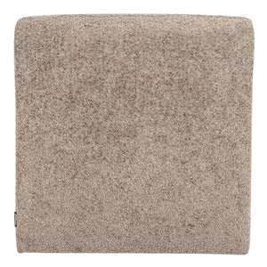 WOOOD Mojo Base eetkamerbank 84 cm met rugleuning wollig Donkerzand