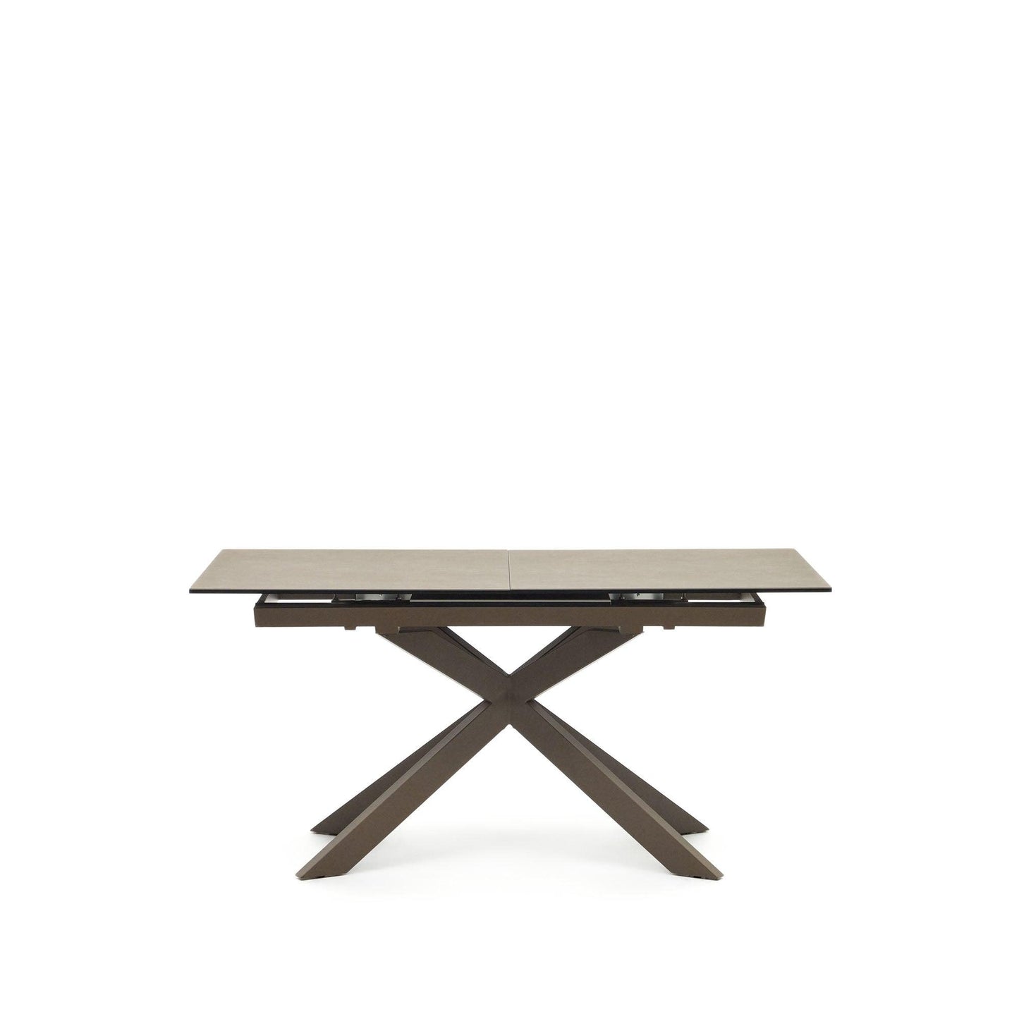 Kave Home Atminda eettafel uitschuifbaar rechthoek 160x90 cm Brown