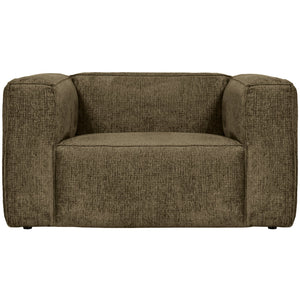 WOOOD Bean fauteuil Structure Velvet Moss