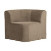 WOOOD Mojo Base eetbank hoek met rugleuning velvet Khaki