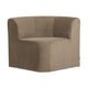 WOOOD Mojo Base eetbank hoek met rugleuning velvet Khaki
