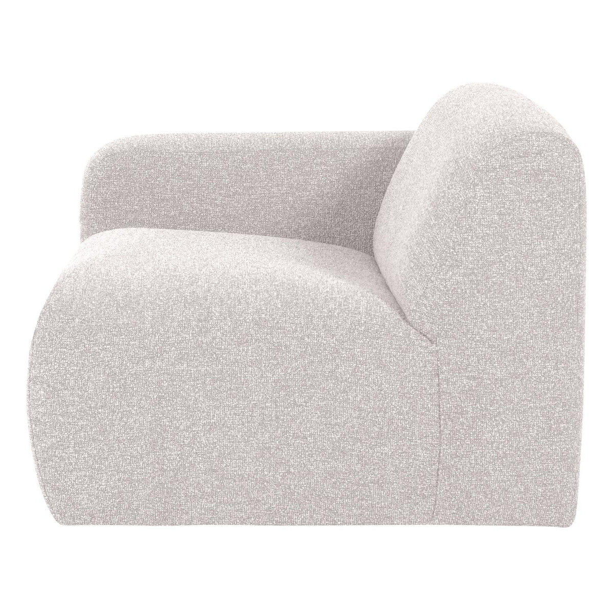 WOOOD Mojo Base 1-zits bank arm links bouclé Ecru