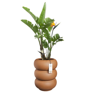Elho Amber Roll High bloempot Ø43 cm Karamel
