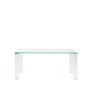 Kave Home Adularia eettafel 165x90 Transparant