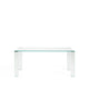 Kave Home Adularia eettafel 165x90 Transparant