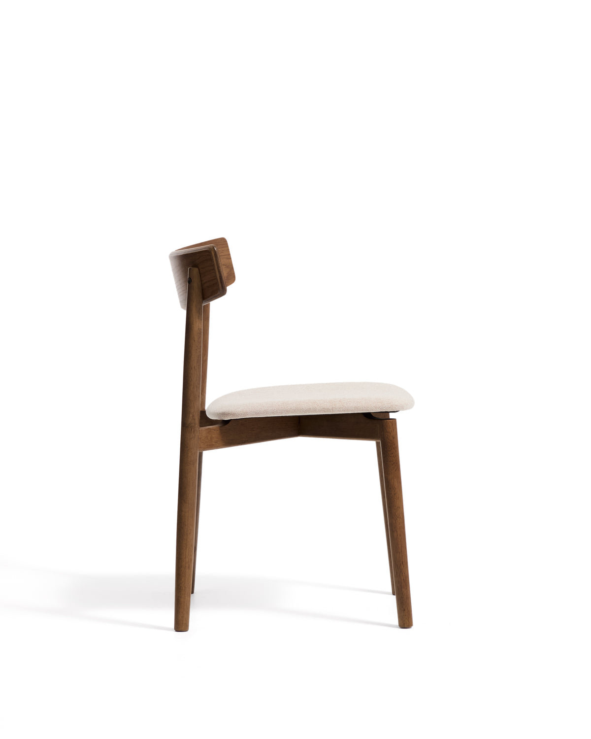 Kave Home Evera eetkamerstoel chenille Grey/Brown