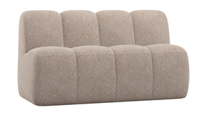 WOOOD Mojo eetbank 164 cm met rugleuning Wollig Donkerzand