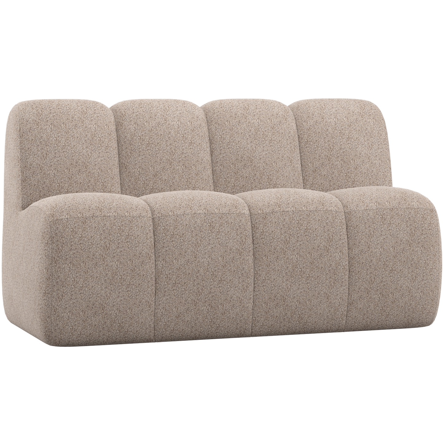 WOOOD Mojo eetbank 164 cm met rugleuning Wollig Donkerzand