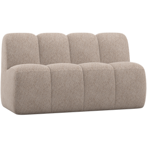 WOOOD Mojo eetbank 164 cm met rugleuning Wollig Donkerzand