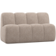 WOOOD Mojo eetbank 164 cm met rugleuning Wollig Donkerzand