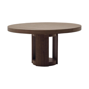 Kave Home Artis eettafel uitschuifbaar rond Ø150 Dark brown