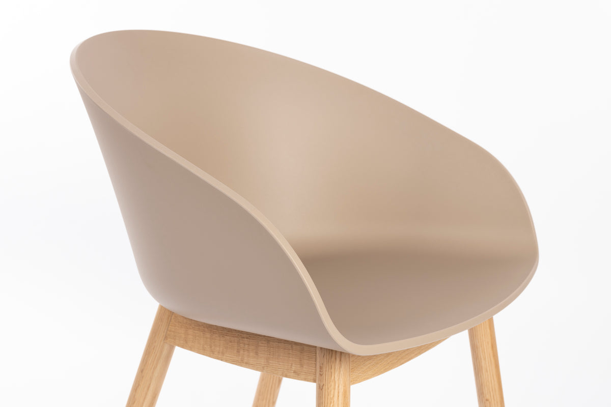 Zuiver Void eetkamerstoel Oak Latte Brown