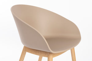 Zuiver Void eetkamerstoel Oak Latte Brown