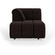 HKliving Wave bank left divan Royal Velvet Espresso