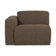 WOOOD Mojo Base 1-zits bank arm links bouclé Bruin