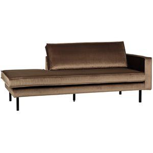 WOOOD Rodeo daybed rechts velvet Taupe