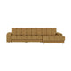 WOOOD Second Date chaise longue bank rechts velvet Goudgeel