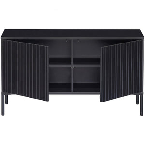 WOOOD New Gravure tv-meubel 100 cm Zwart