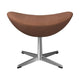 Fritz Hansen Egg hocker Re-Wool 0568 poot aluminium
