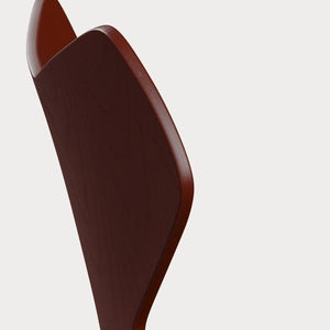 Fritz Hansen Grand Prix eetkamerstoel black ash coloured Venetian Red