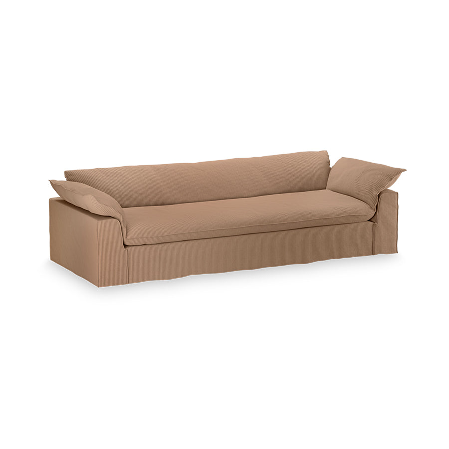 HKliving Nomad bank 305 cm Corduroy Rib Brown