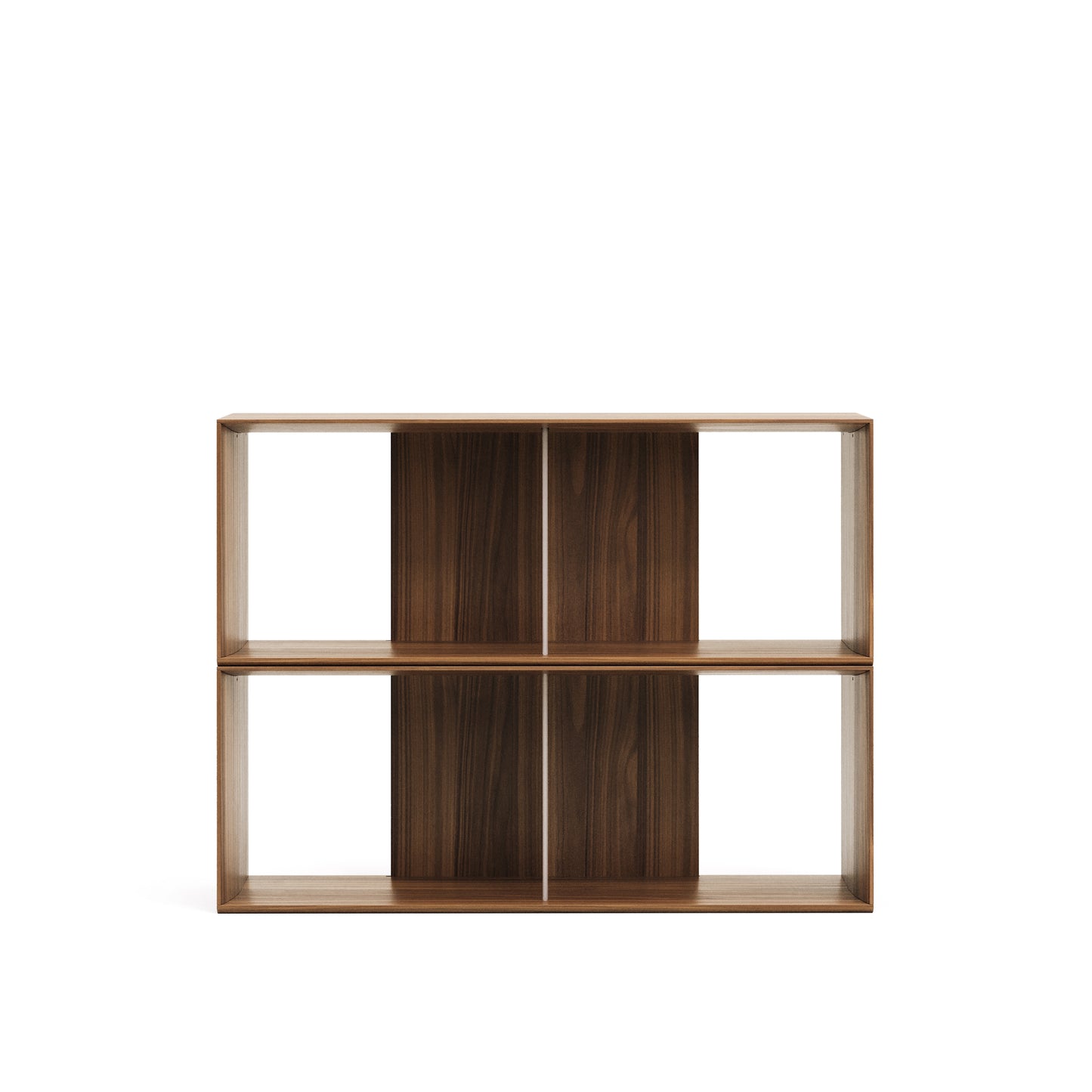 Kave Home Litto kast 2 modulaire planken walnoot