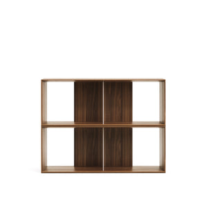 Kave Home Litto kast 2 modulaire planken walnoot
