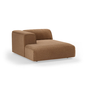 HKliving Flake bank left divan Corduroy Velvet Aged Gold