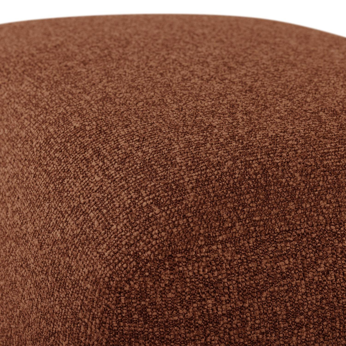 WOOOD Mojo Base poef bouclé Roestbruin