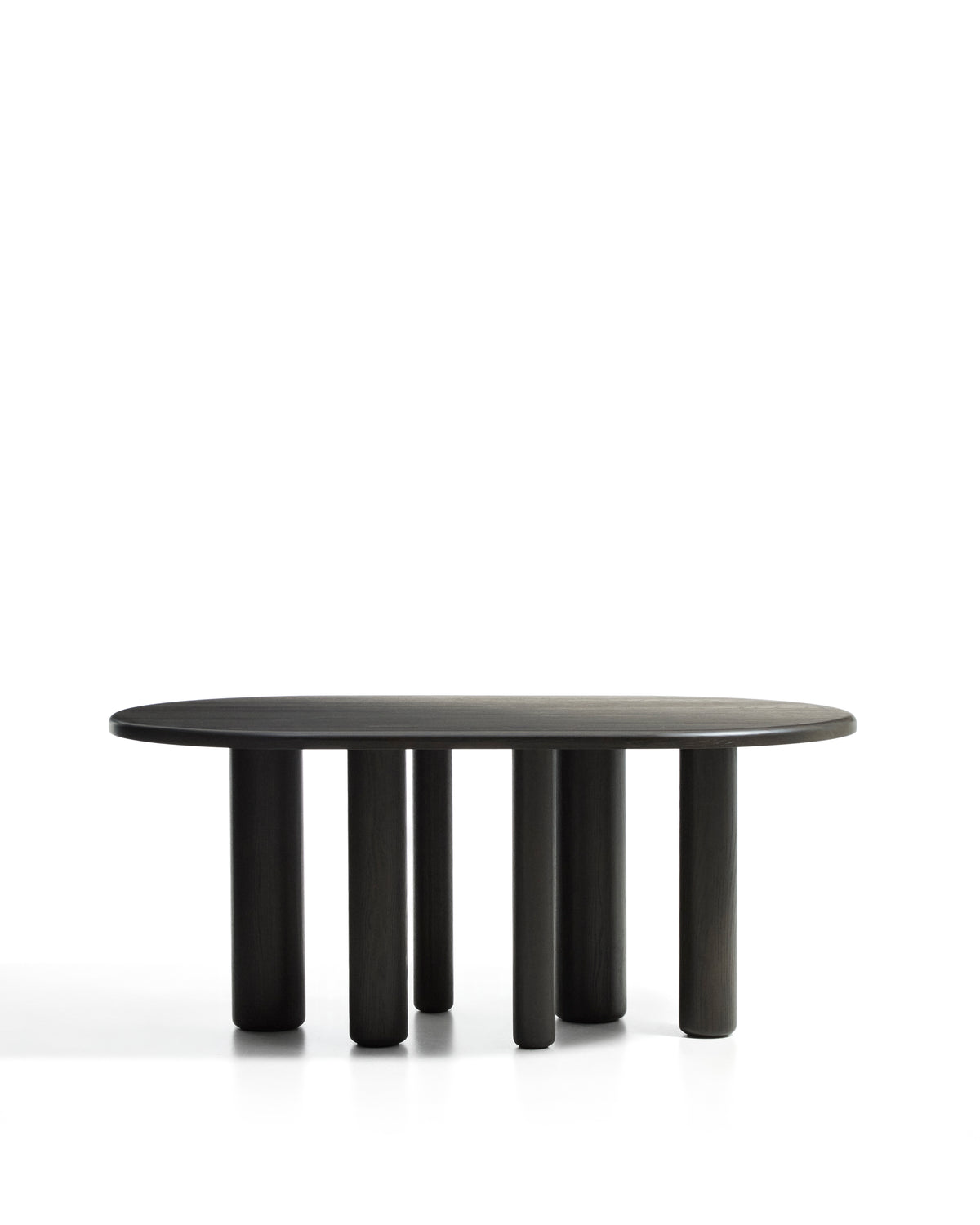 Kave Home Mailen eettafel ovaal 180x105 cm Donkerbruin