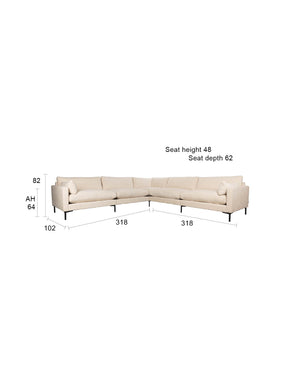 Zuiver Summer bank 7-zits Beige