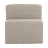 WOOOD Mojo Base eetkamerbank 84 cm met rugleuning bouclé Beige