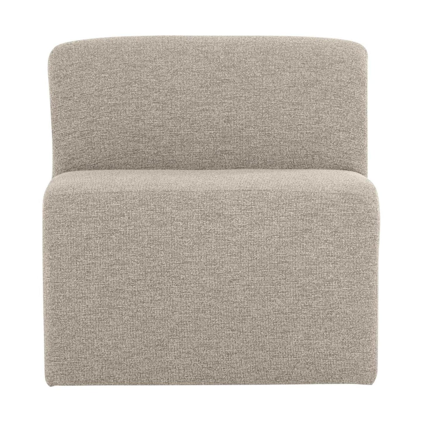 WOOOD Mojo Base eetkamerbank 84 cm met rugleuning bouclé Beige