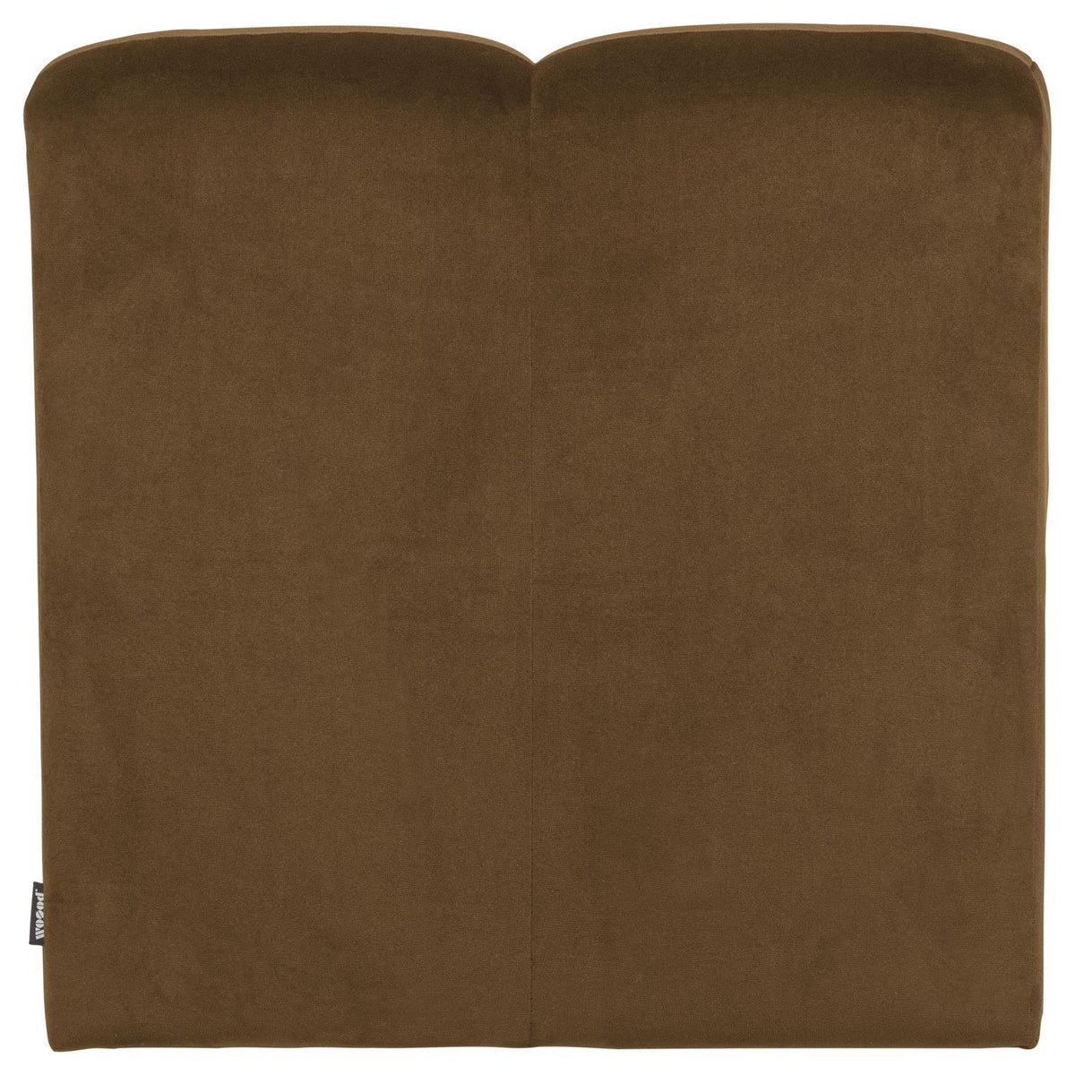 WOOOD Mojo eetkamerbank 84 cm met rugleuning velvet Honinggeel