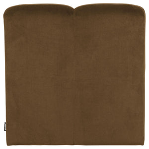 WOOOD Mojo eetkamerbank 84 cm met rugleuning velvet Honinggeel