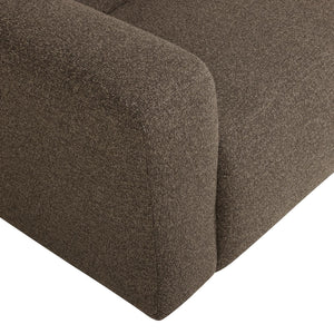 WOOOD Mojo Base 2-zits bank arm links bouclé Bruin