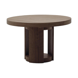 Kave Home Artis eettafel uitschuifbaar rond Ø120 cm Dark brown