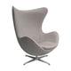 Fritz Hansen Egg Chair fauteuil Re-Wool 0128 poot aluminium