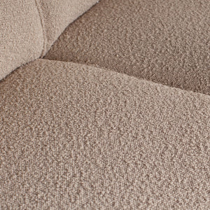 WOOOD Statement hoekbank rechts Bouclé Beige