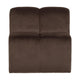 WOOOD Mojo eetkamerbank 84 cm met rugleuning velvet Bruin